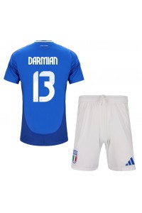 Italia Matteo Darmian #13 Babyklær Hjemme Fotballdrakt til barn EM 2024 Korte ermer (+ Korte bukser)